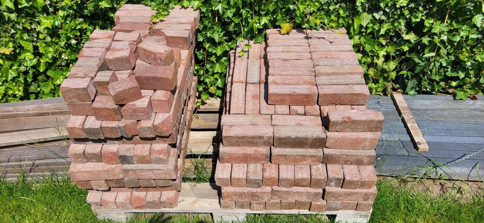 Ongebruikte klinkers 7m2 Novoton Wasserstrich getrommeld, Ophalen, Nieuw, Bakstenen