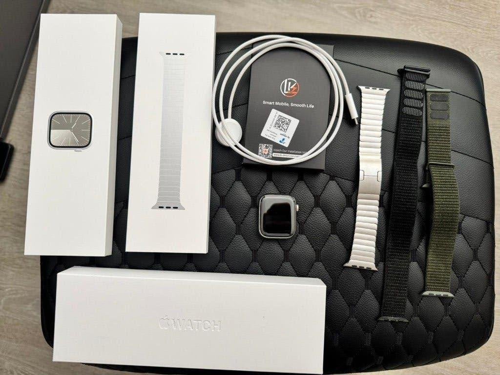 Apple Watch Series 9 RVS 4G (Splinternieuw via Apple!), Apple Watch ⌚️, IOS, Nieuw, Ophalen of Verzenden