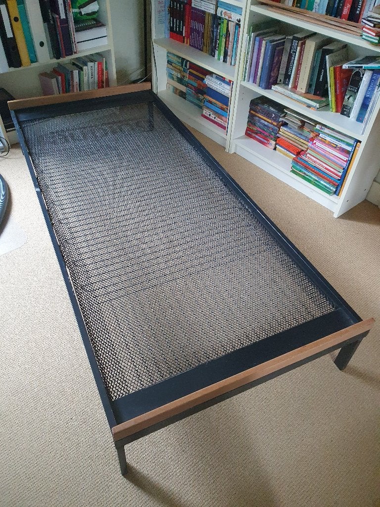 Vintage Auping Cleopatra Daybed (Dick Cordemeijer) 1-Persoon, Huis en Inrichting, Ophalen, Gebruikt, Eenpersoons, Zwart