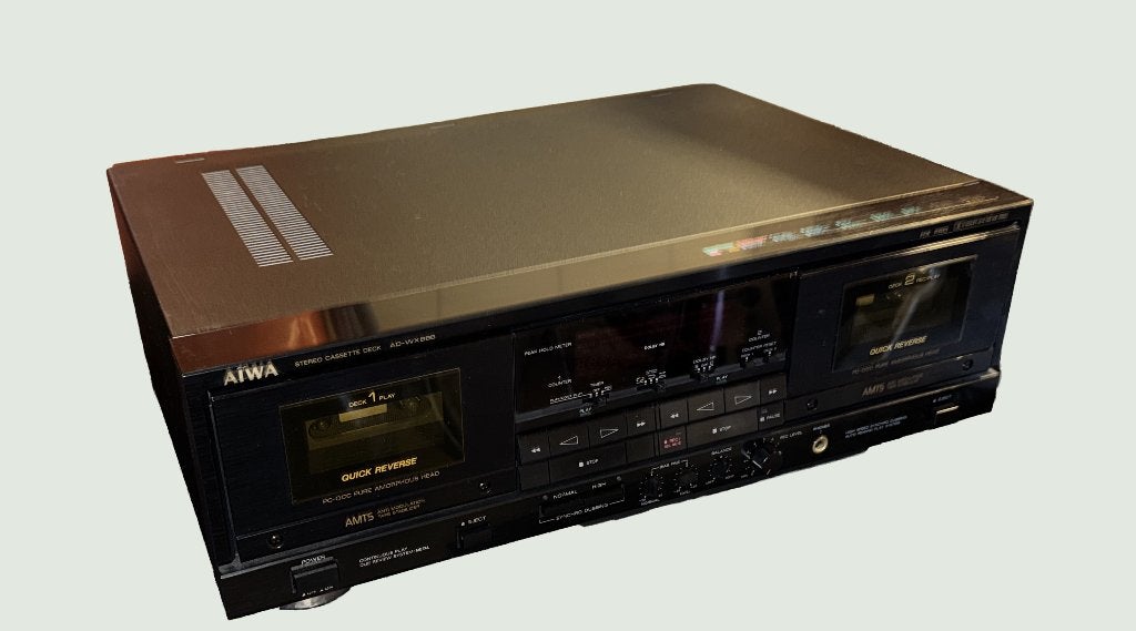 AIWA stereo cassettedeck AD-WX888, met originele handleiding, Audio, Tv en Foto, Cassettedecks, Ophalen, Dubbel, Overige merken