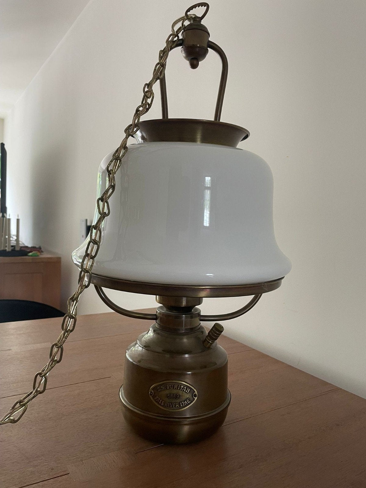 Antieke hanglamp S.S. Puritan 1889 - Maritieme stijl, Ophalen