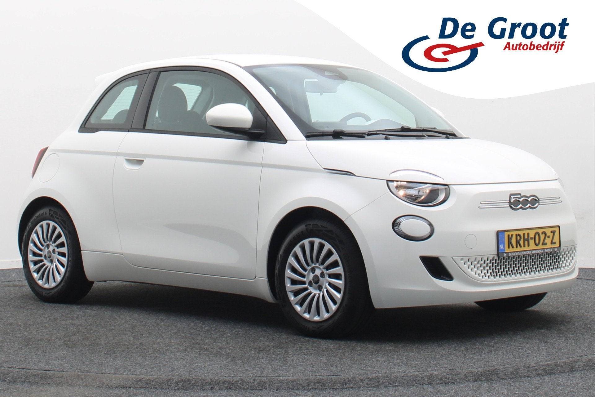 Fiat 500E Icon 42 kWh Virtual Cockpit, Cruise, Apple Carplay, Auto's, Fiat, Stof, Gebruikt, Zwart, 4 stoelen