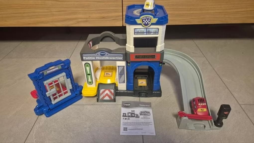VTech Politie Hoofdkwartier toot toot auto, Ophalen, Zo goed als nieuw