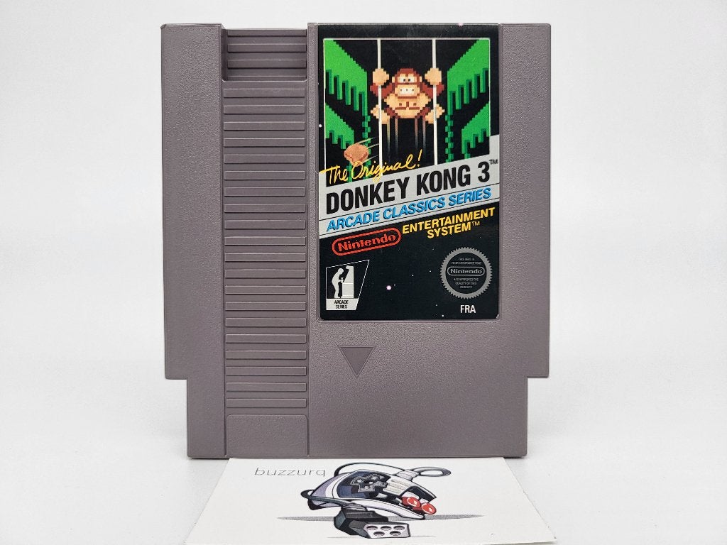 Donkey Kong 3 - Nintendo NES Cartridge - 5-screw PAL B, Spelcomputers en Games, Games | Nintendo NES, Gebruikt, Verzenden, Overige genres