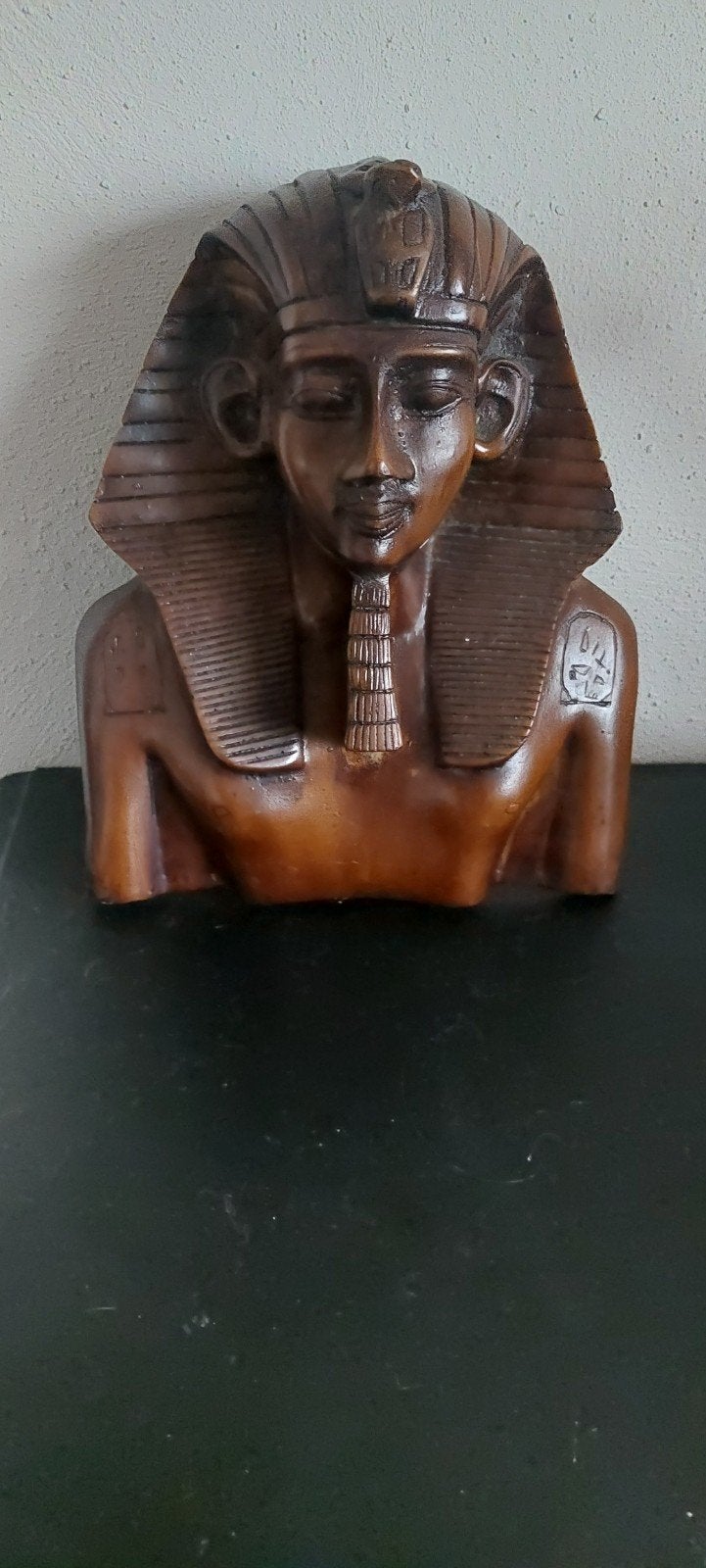 Egyptische Buste Farao - steen, Gips, Buste, Ophalen of Verzenden, Handgemaakt