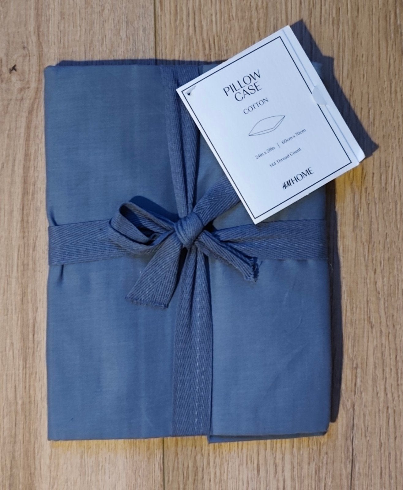 Nieuw H&M Home kussensloop - Katoen - Blauw, Huis en Inrichting, Eenpersoons, Hoeslaken of Sloop, Nieuw, Verzenden