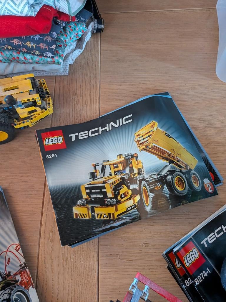 Lego Technic 8264 Kiepwagen met boekjes en doos, Ophalen, Gebruikt, Lego, Technic
