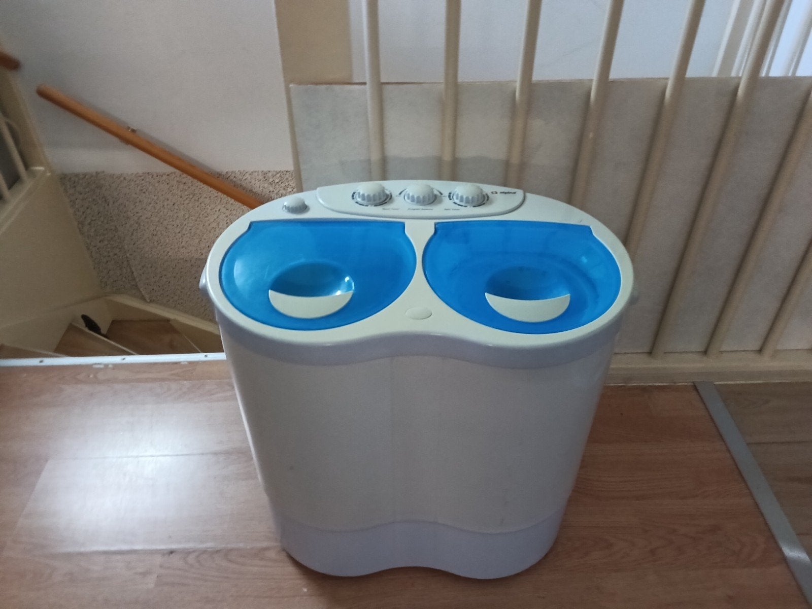 Mini was- centrifuge in een voor op de camping, Caravans en Kamperen, Ophalen, Zo goed als nieuw