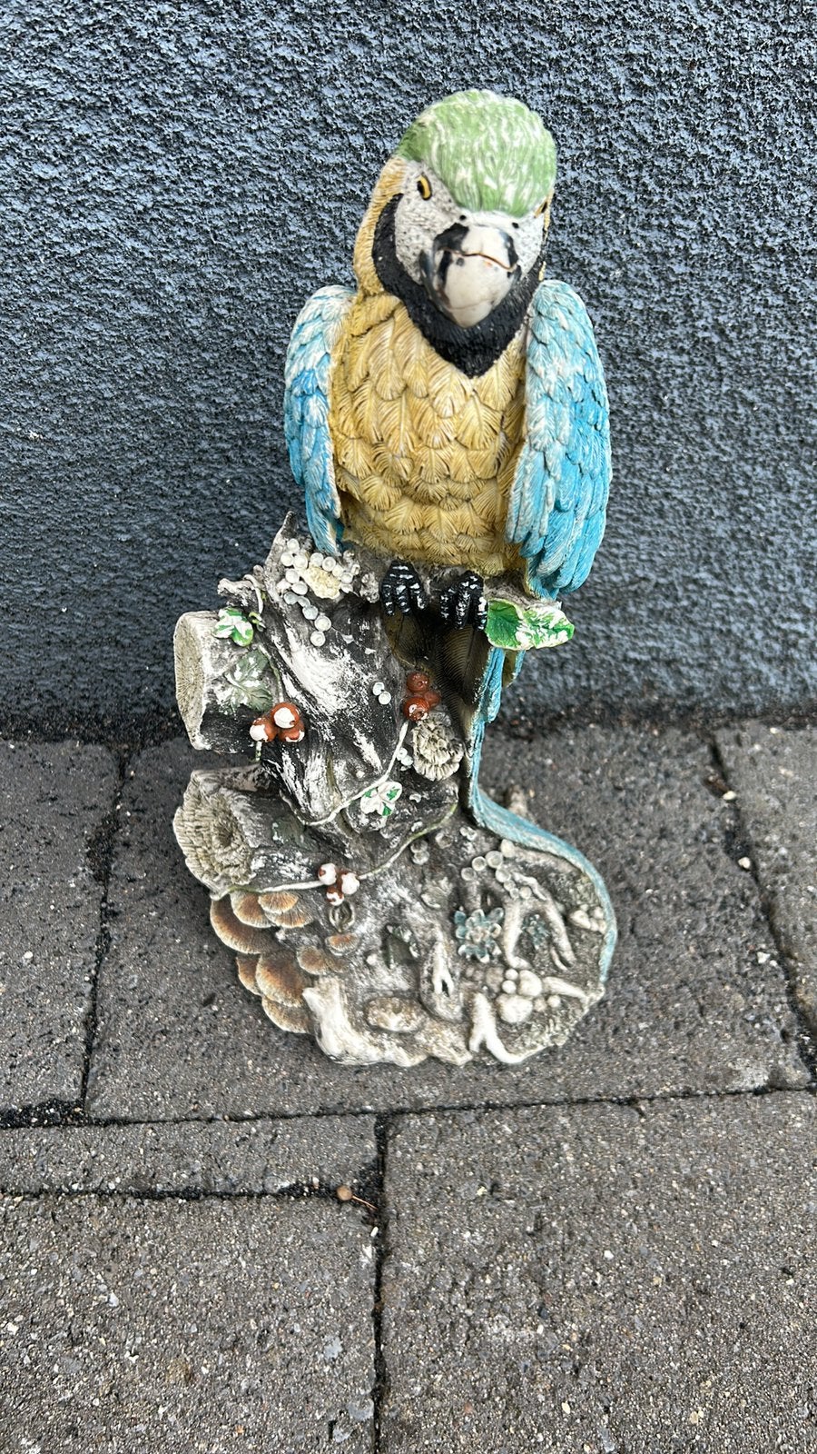 Papegaai beeld, Tuin en Terras, Tuinbeelden, Ophalen of Verzenden, Zo goed als nieuw, Kunststof