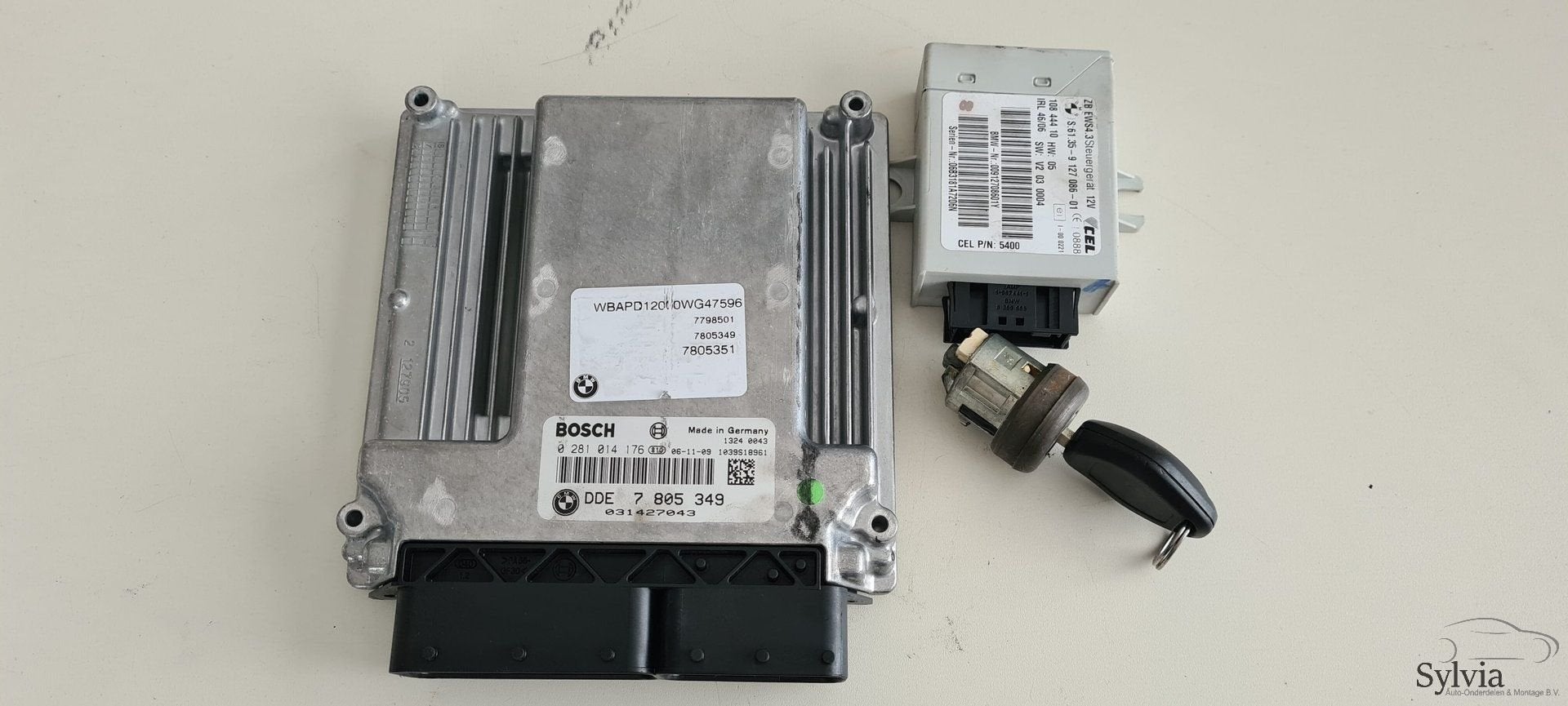 Startset EWS Contactslot + ECU BMW serie X3 2.0d E83 M47 780, Auto-onderdelen, Gebruikt, -, -, Ophalen of Verzenden