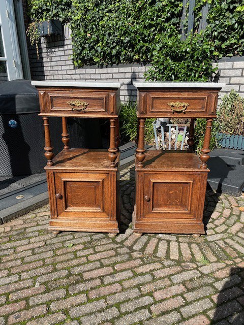 Vintage nachtkastjes, Ophalen, Gebruikt, Minder dan 45 cm, 70 cm of meer