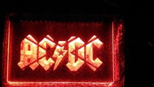 ACDC Hardrock band 3D Led decoratie verlichting lamp ea, Americansaleshop@gmail.com, Eu, Eu, Lichtbak of (neon) lamp