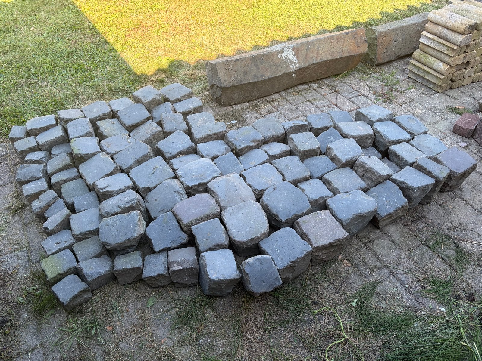 Authentieke natuursteen kasseien / kinderkopjes / graniet ke, Ophalen, Gebruikt, Natuursteen, Overige typen