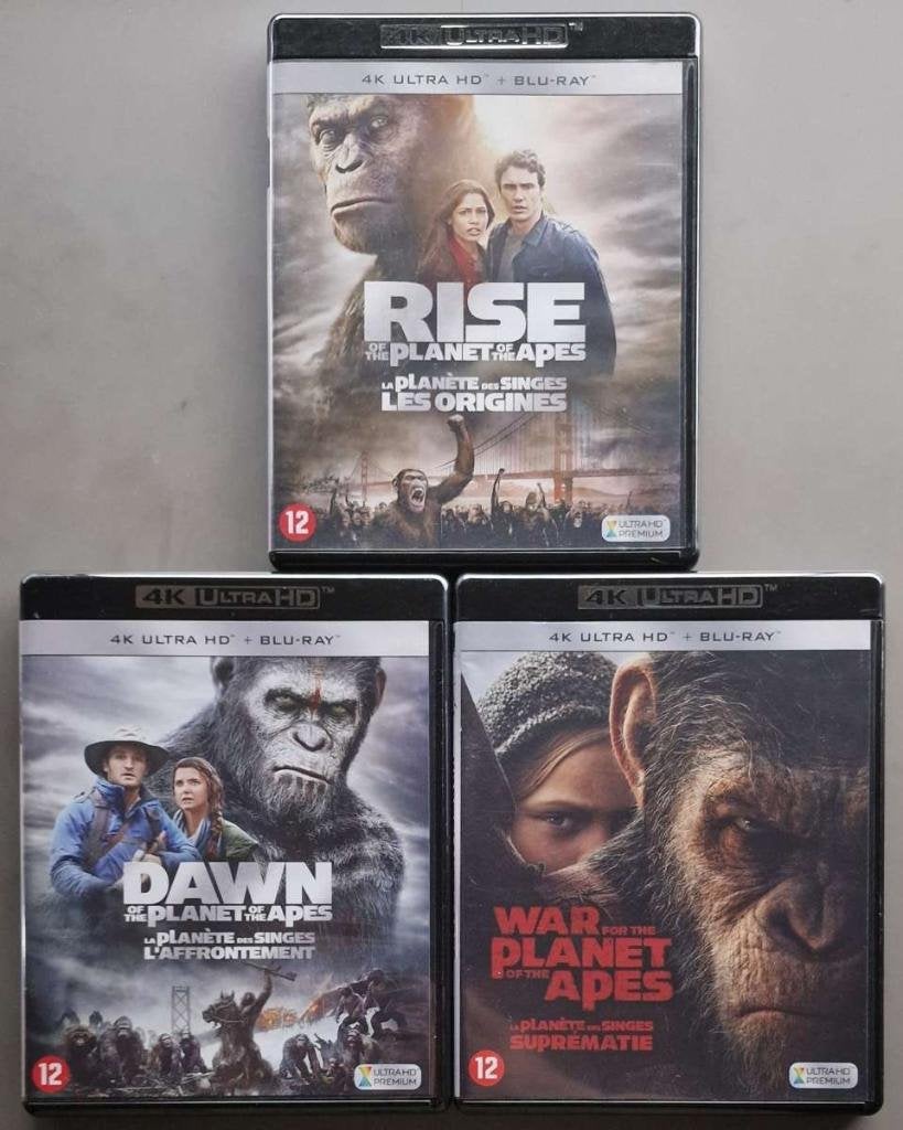 Planet of the Apes Trilogy 4K Ultra HD + Blu-ray -NLuitgaves, Engels, Verzenden, Film, Nederlands
