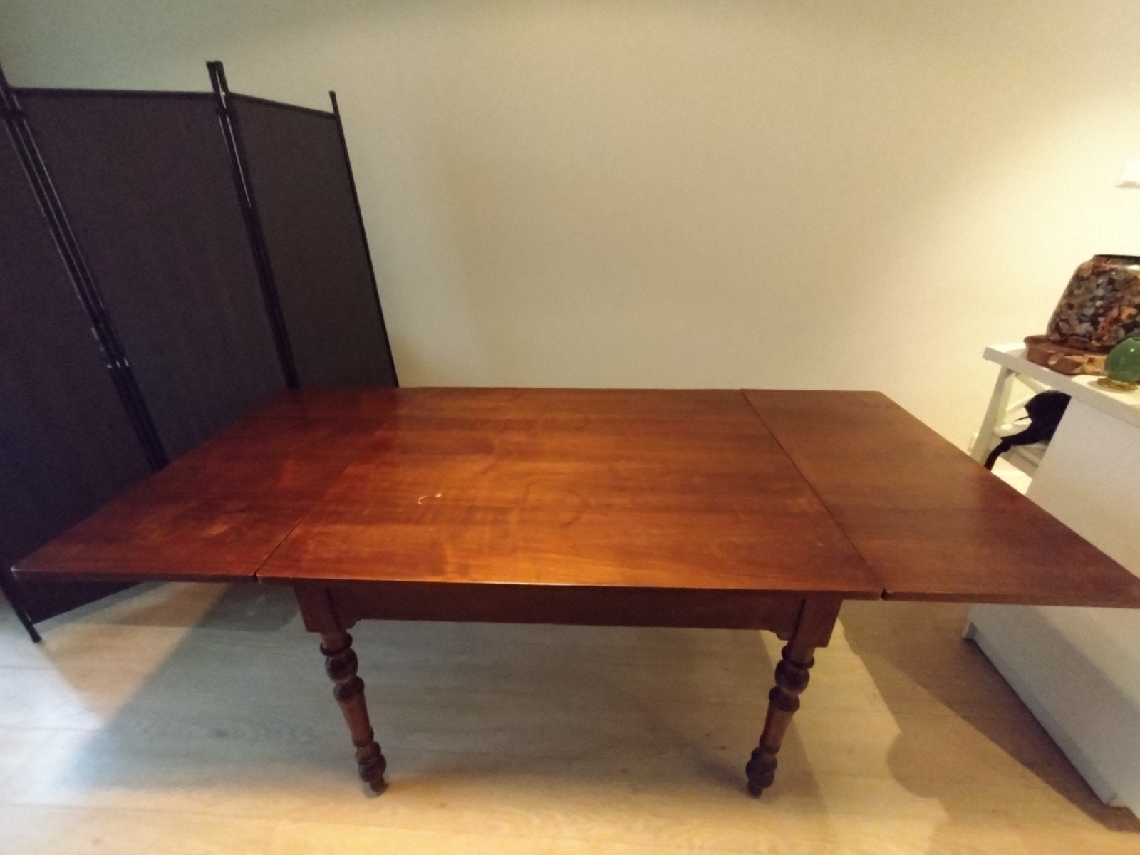 Antieke 19e Eeuwse Uitschuifbare Eettafel