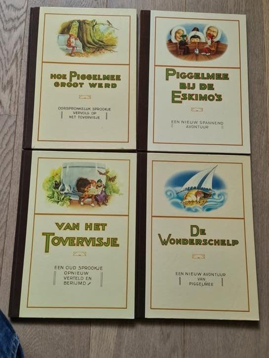 4 gebonden Piggelmee boeken - Geheel compleet, Ophalen of Verzenden, Gelezen, Leonard Roggeveen, Sprookjes