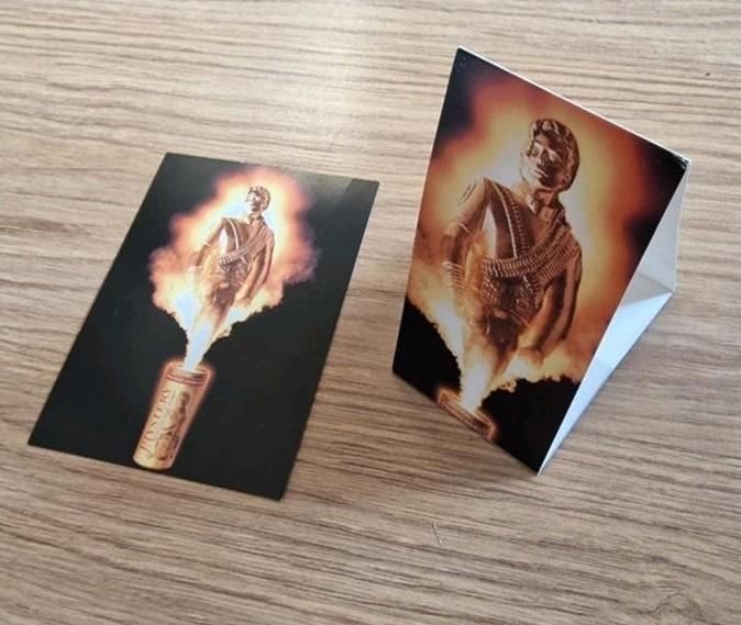 Michael Jackson Mystery Drink Promo Display & Card Jaren 90, Ophalen of Verzenden, Gebruikt, Overige typen