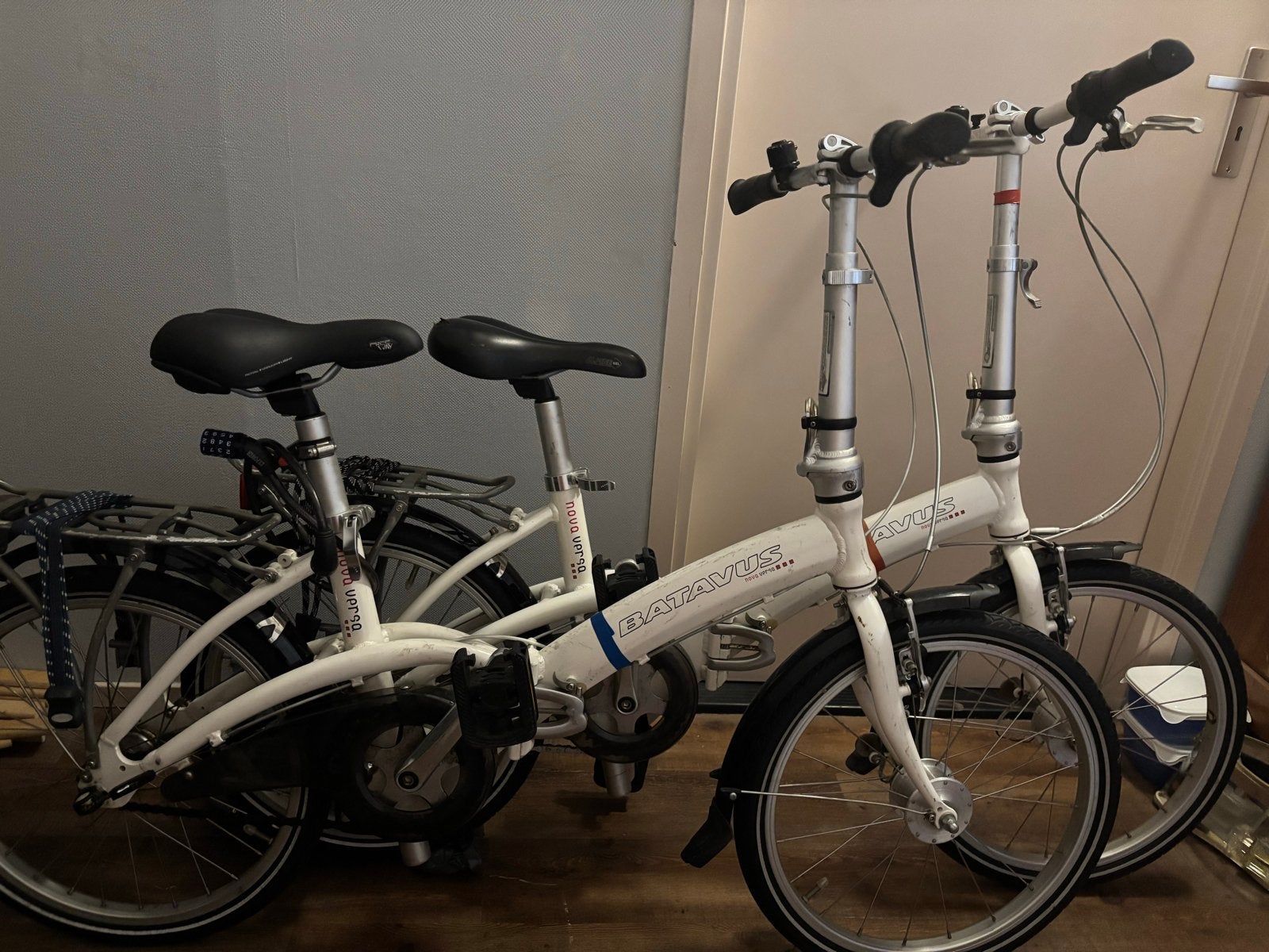 2x Batavus Nova Versa vouwfietsen - Wit, Fietsen en Brommers, Fietsen | Vouwfietsen, Ophalen, 20 inch of meer, Gebruikt, Velgrem