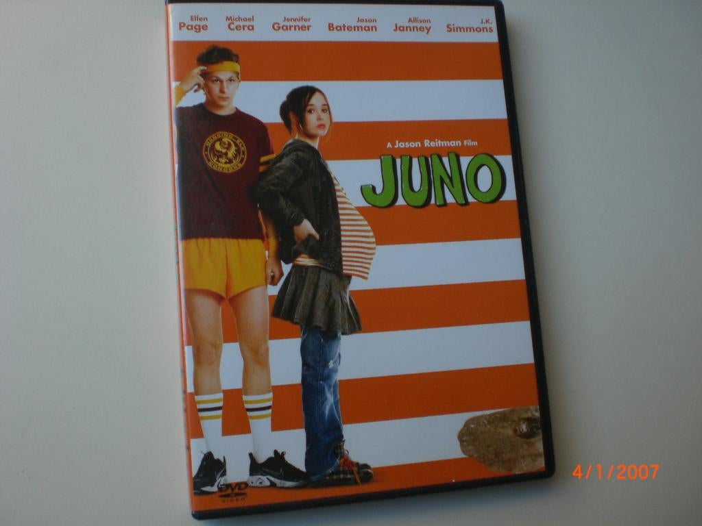 dvd Juno Ellen Page Jennifer Garner Jason Bateman Allison Ja, Vanaf 6 jaar, Ophalen of Verzenden, Zo goed als nieuw, Romantische komedie