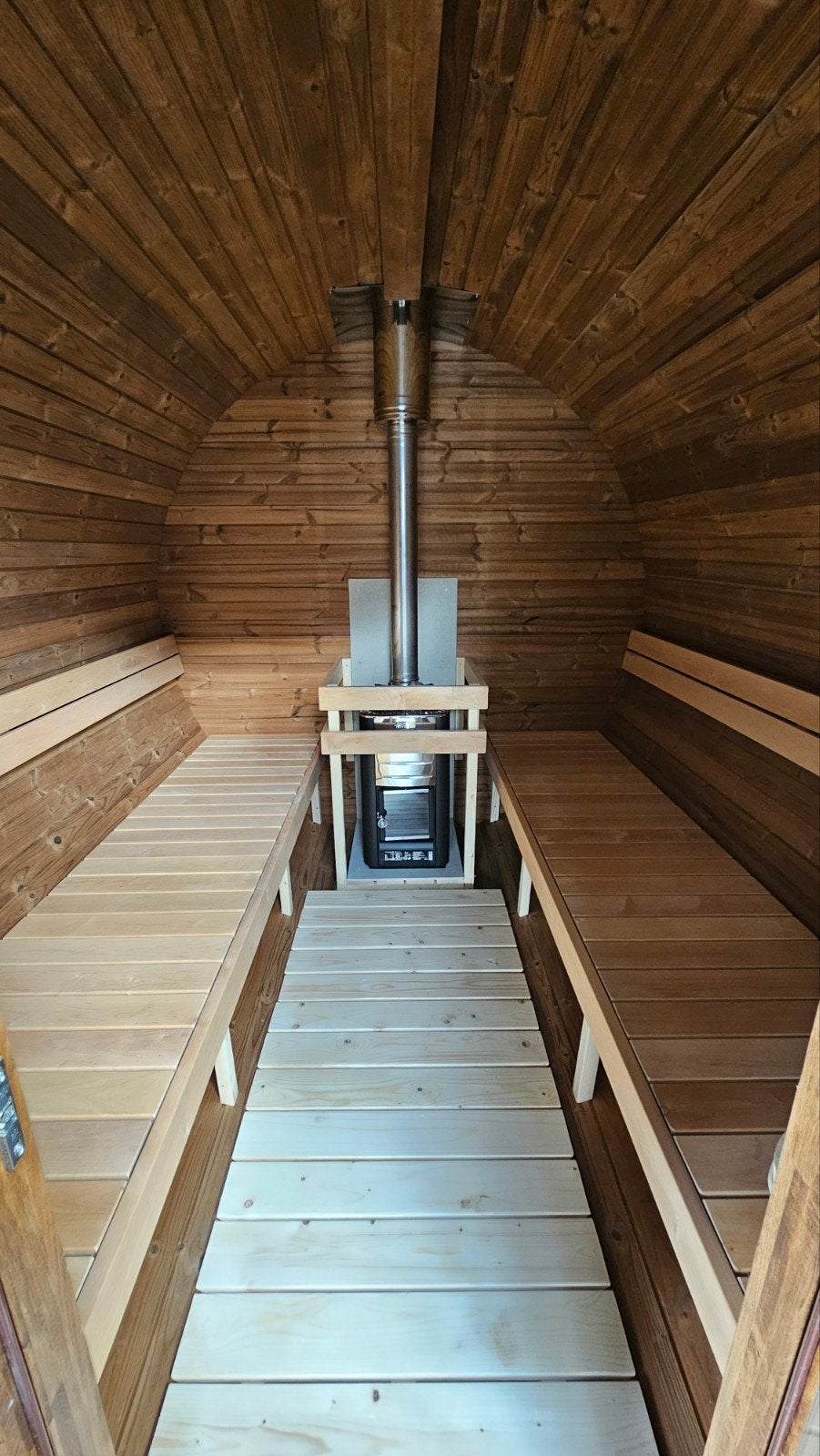 3M Barrel Sauna Gratis Levering en Plaatsing - 10% KORTING, Sport en Fitness, Ophalen of Verzenden, Nieuw, Fins of Traditioneel
