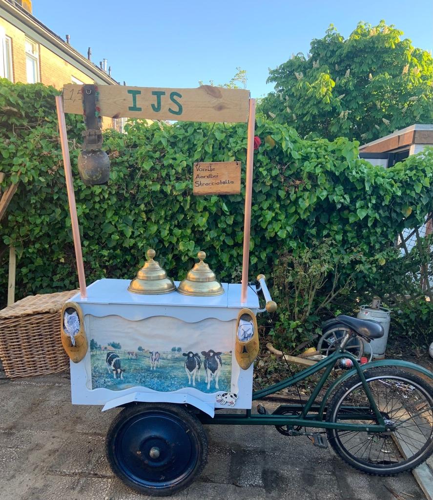 IJsbakfiets, Gebruikt, Goederen, Trommelrem, Ophalen