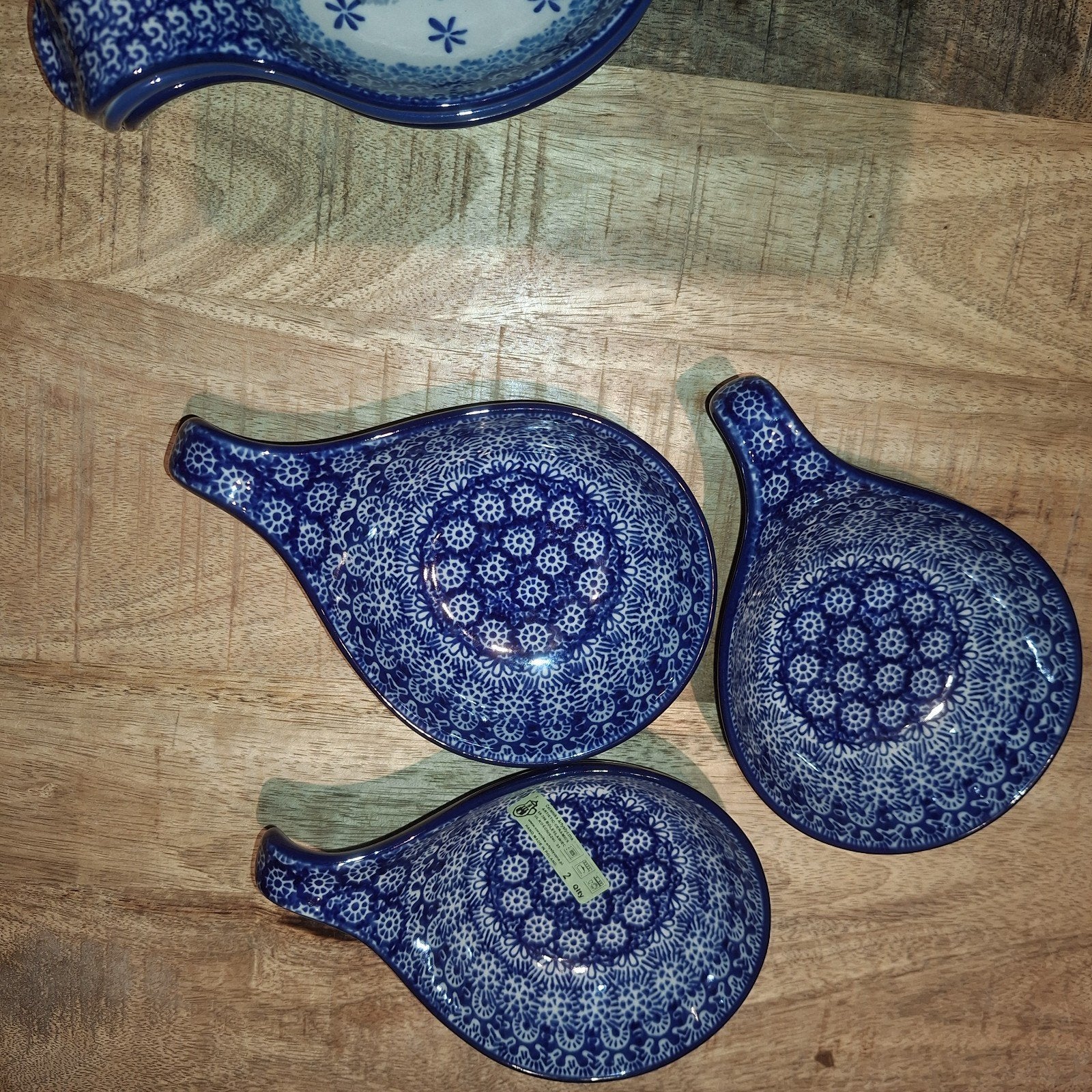 Lepel houder Lace Bunzlau Castle Pools keramiek-nieuw, Overige merken, Keramiek, Overige typen, Nieuw