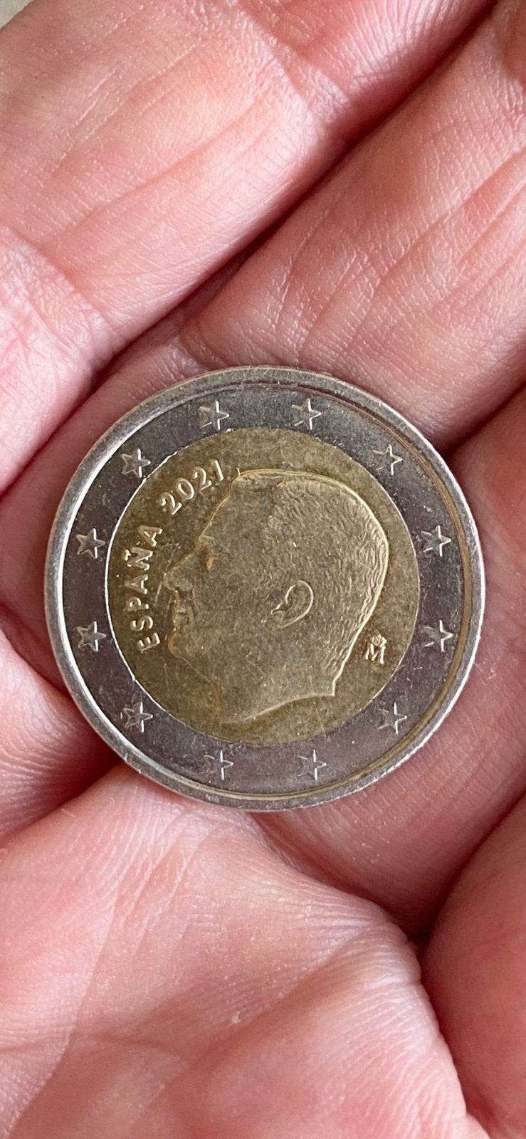 munt:  2,- €  SPANJE, Ophalen of Verzenden, Spanje, 2 euro, Losse munt