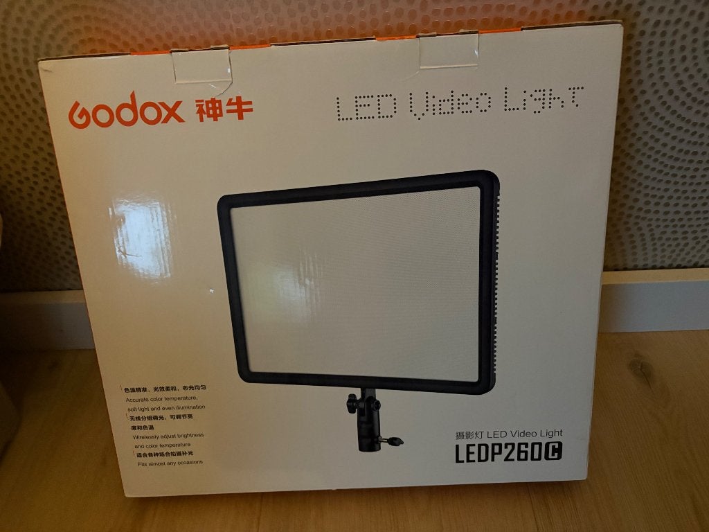 Lamp led video light met statief