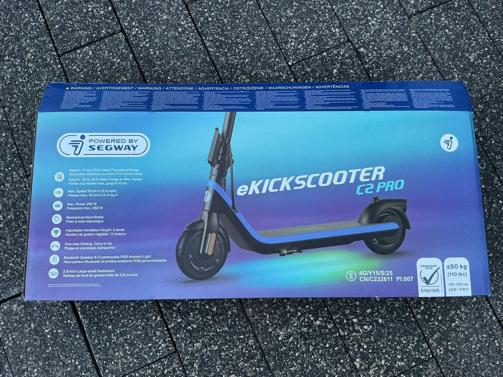 Ninebot Segway eKickScooter C2 Pro – Zo goed als nieuw!, Fietsen en Brommers, Steps, Zo goed als nieuw, Elektrische step (E-scooter)