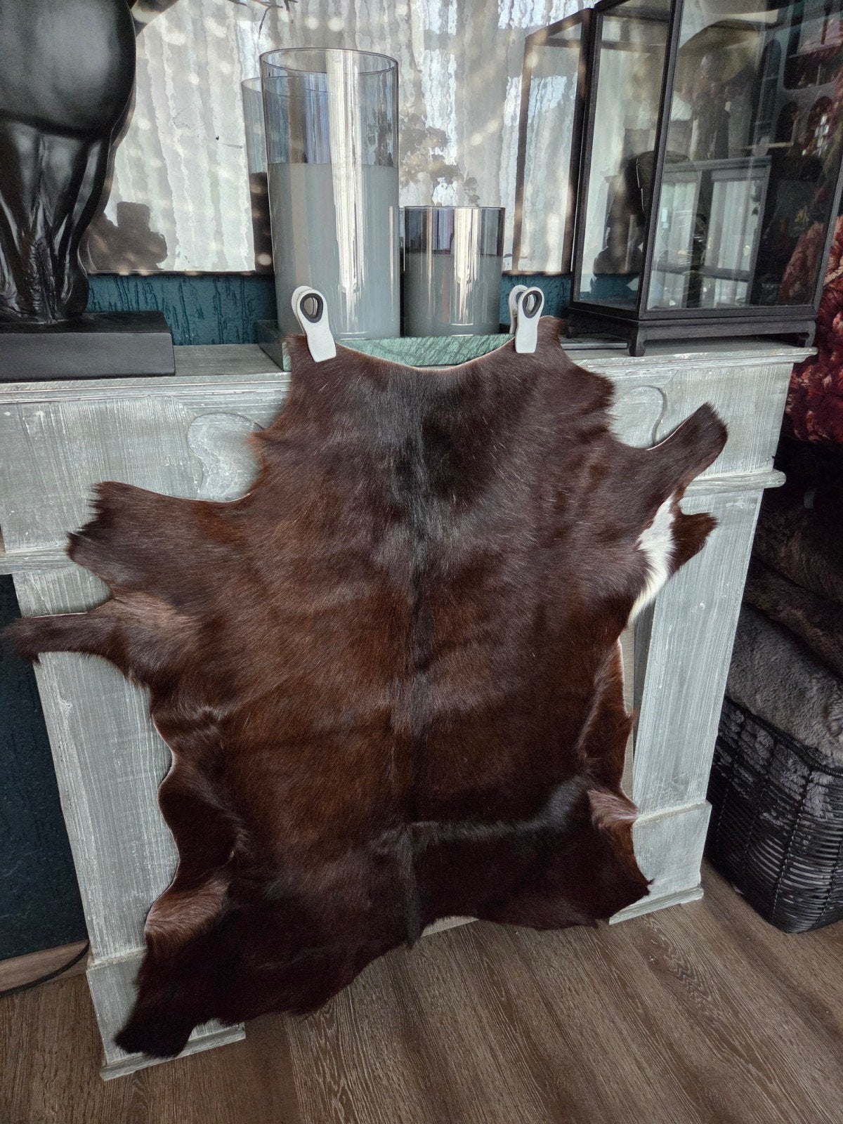 Nieuwe geitenhuid 70 x 55 cm - Bruin, 50 tot 100 cm, Bruin, Nieuw, 50 tot 100 cm