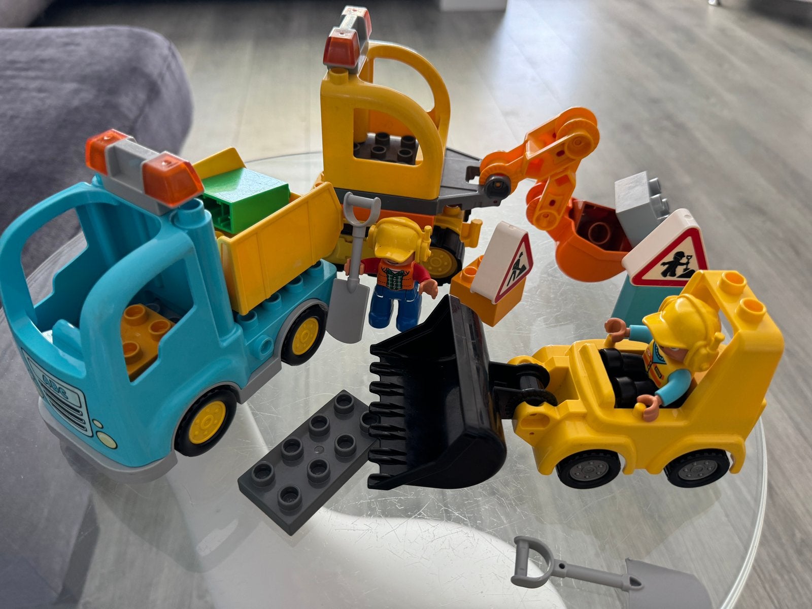 LEGO DUPLO 10812 Werk- en constructievoertuigen, Ophalen, Zo goed als nieuw, Duplo