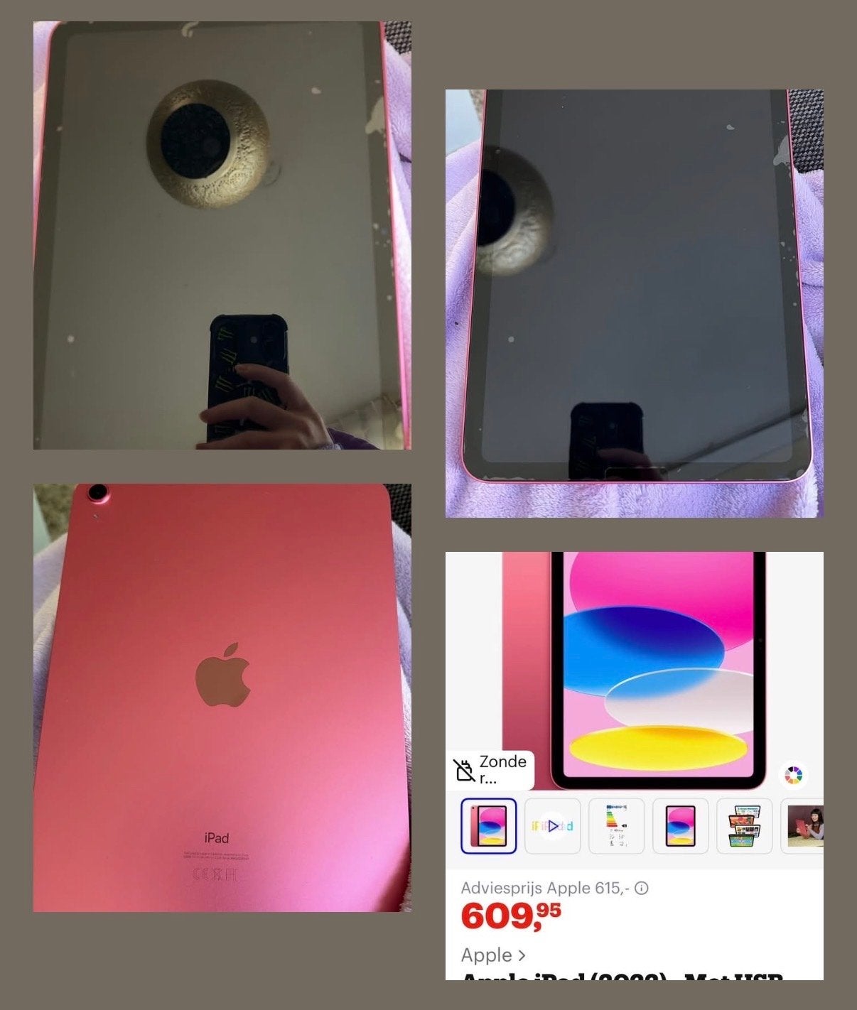 Apple iPad (10e generatie) - Roze - Zo goed als nieuw, Computers en Software, Apple iPads, Rose Goud, Apple iPad, Zo goed als nieuw
