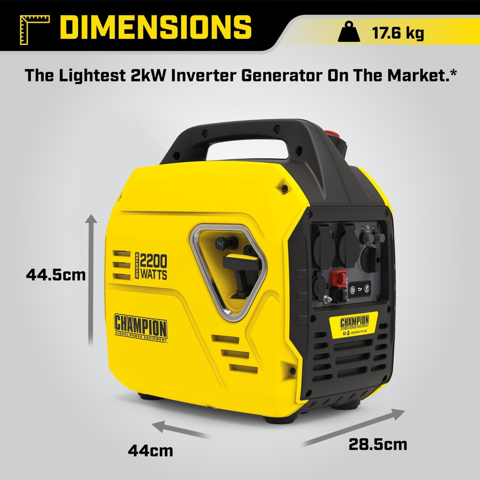 Champion 2200 Watt Inverter Generator, Audio, Tv en Foto, Accu's en Batterijen, Nieuw, Ophalen of Verzenden