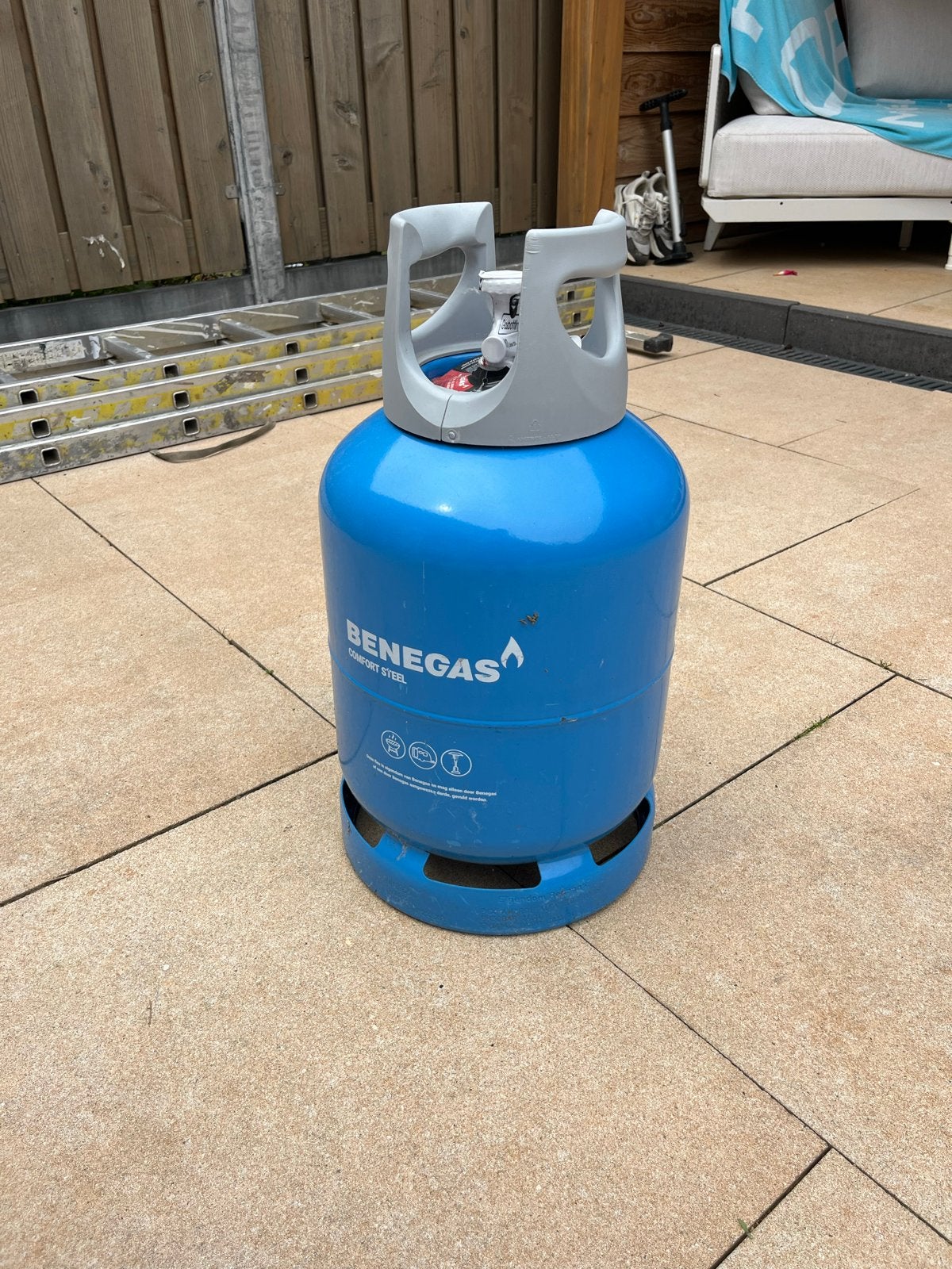 Benegas Comfort Steel gasfles 9.5KG - Nieuw en verzegeld, Ophalen of Verzenden, Nieuw