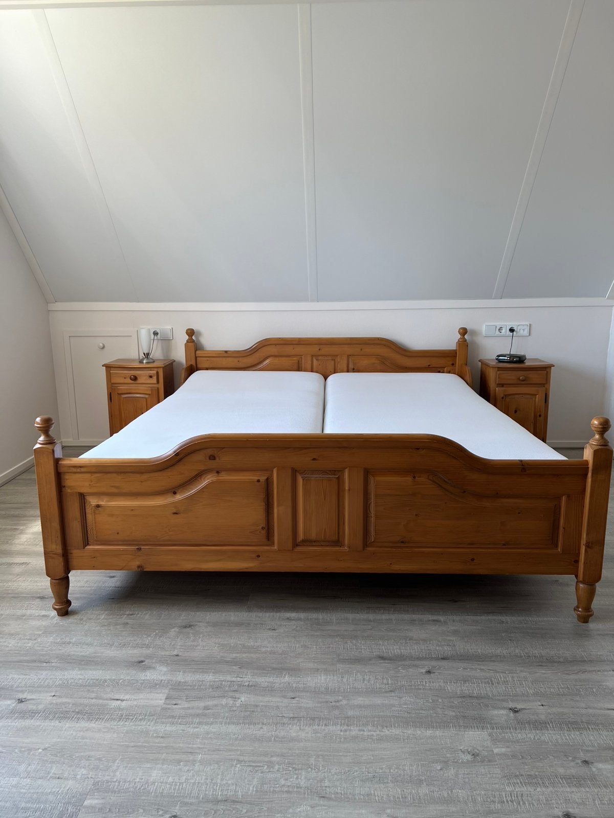 Grenen slaapkamer meubels., Ophalen, Tweepersoons, Overige maten, Hout
