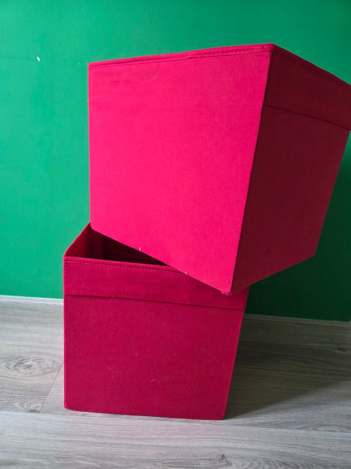 Ikea Kallax opbergbak rood t.e.a.b., Ophalen, Overige materialen, Minder dan 50 cm, Gebruikt
