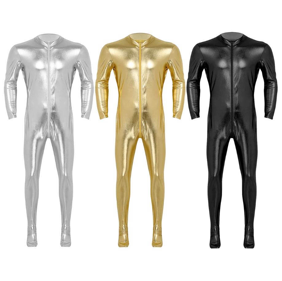 Heren jumpsuit / bodysuit catsuit gouden zwarte zilveren, Kleding | Heren, Verzenden, Nieuw, Overige maten, Overige thema's