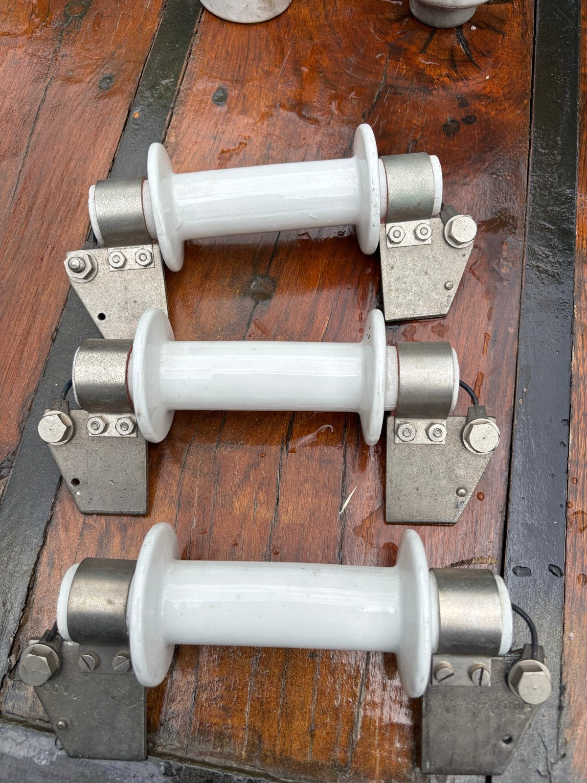 Antieke porseleinen zekeringen - Set van 3, Antiek en Kunst, Ophalen of Verzenden