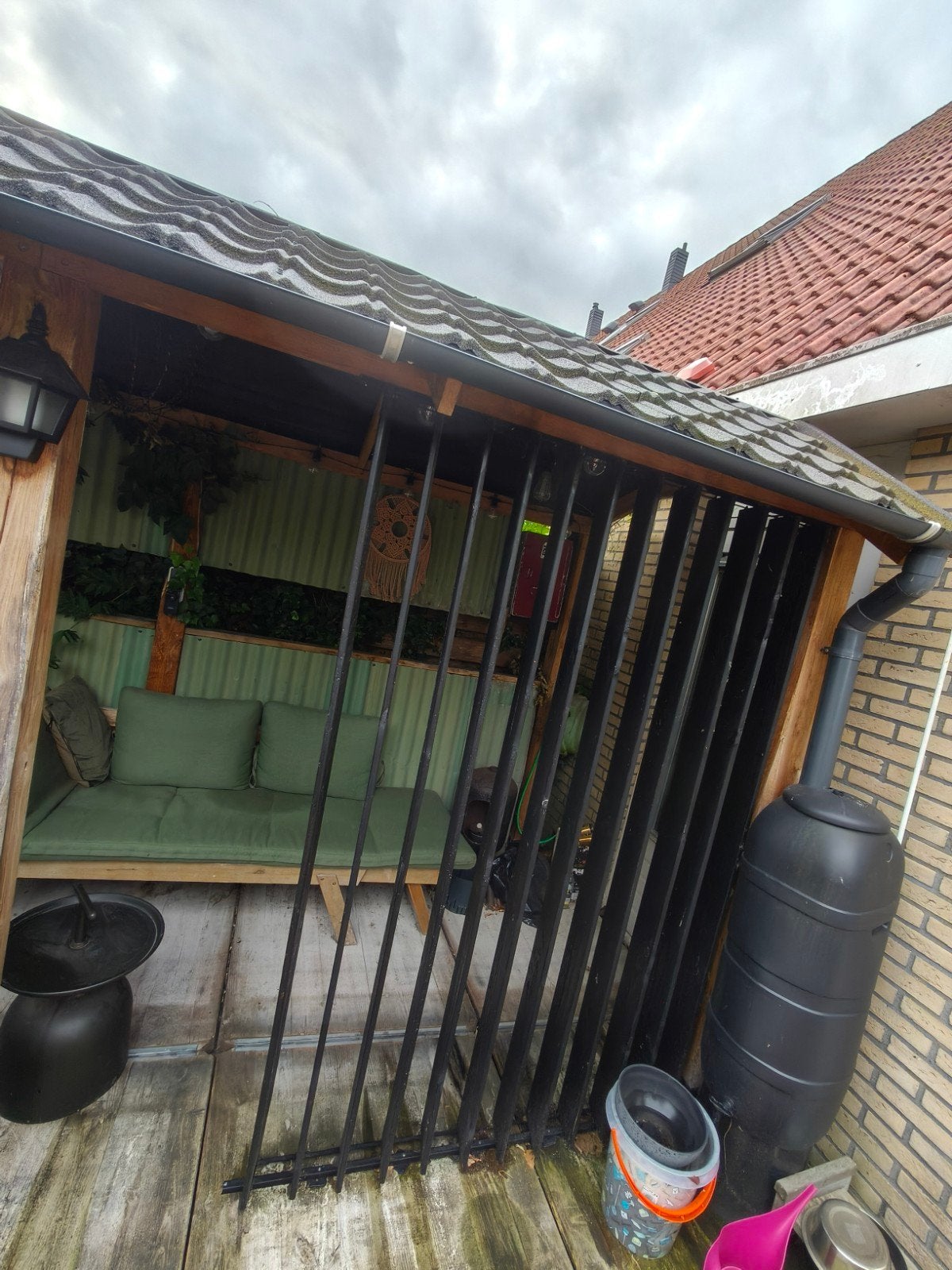 Overkapping van kastanjehout, Tuin en Terras, Overkappingen, Ophalen, Zo goed als nieuw, Overige typen