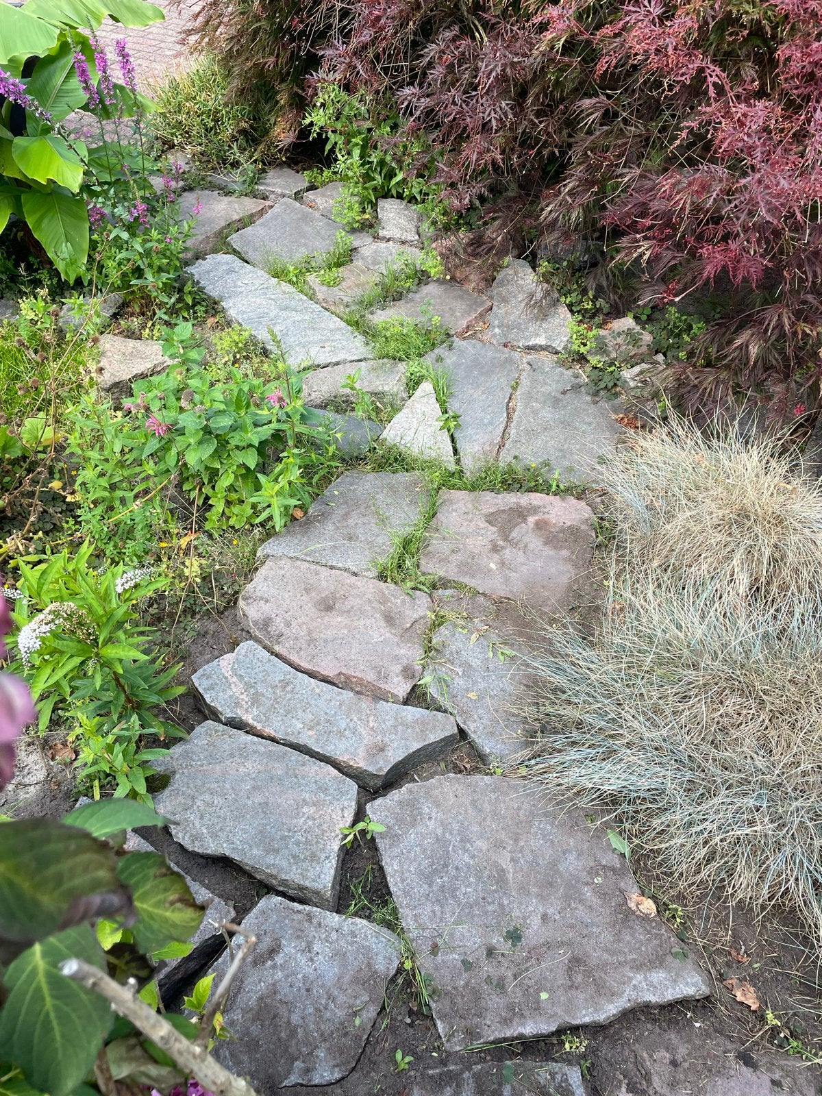 Granieten platen en stenen voor tuindecoratie, Tuin en Terras, Grind, Keien en Split, Ophalen, Gebruikt, Graniet, Overige typen