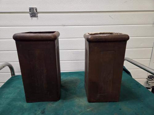 bloempotten landelijk bruin 3x, Ophalen of Verzenden, 'T Olde Gre-j, Info@toldegrej.nl, Endepoelstraat 20f Didam
