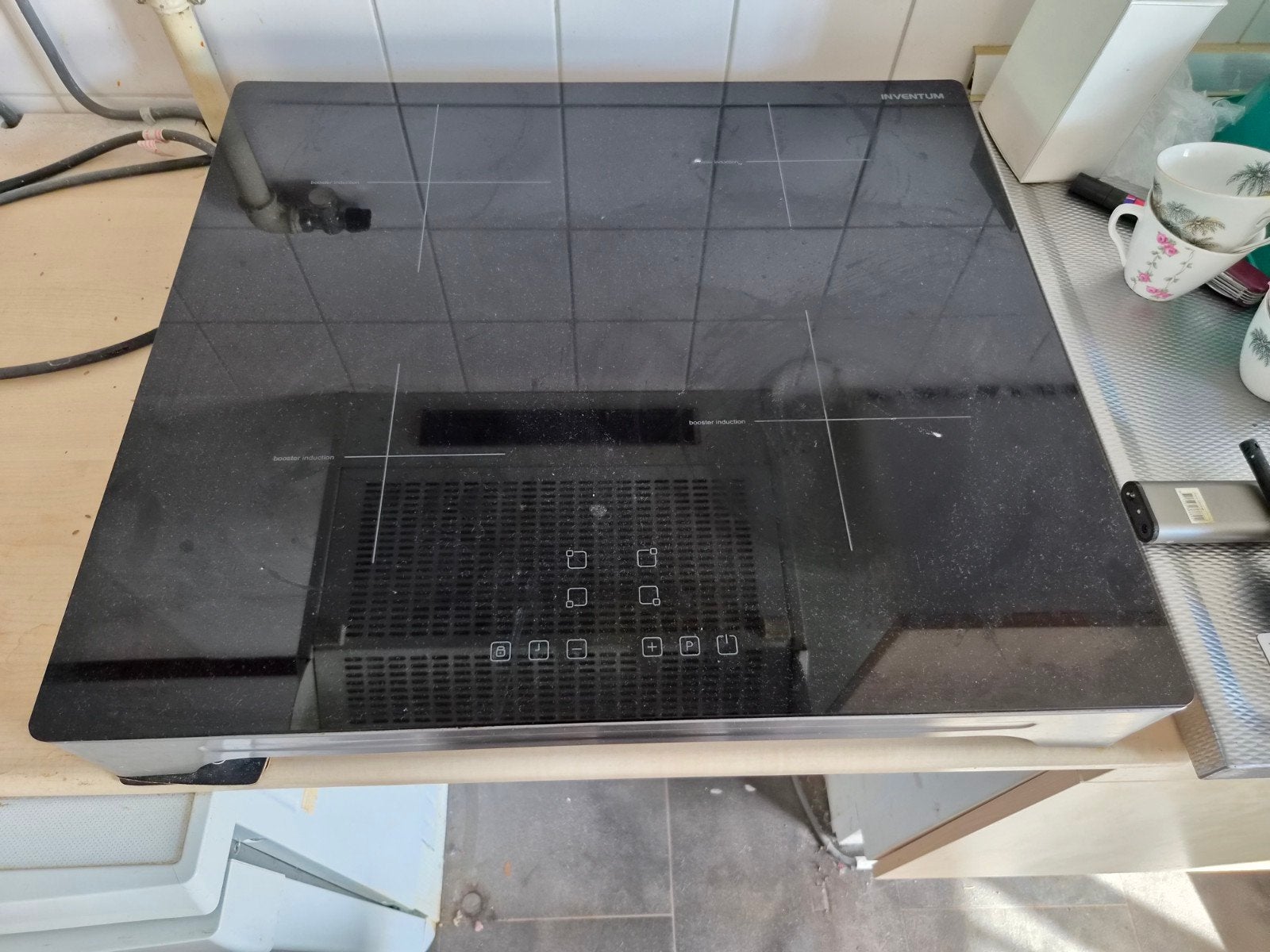 Kookplaat, Ophalen, 60 cm of meer, 4 kookzones, Zo goed als nieuw