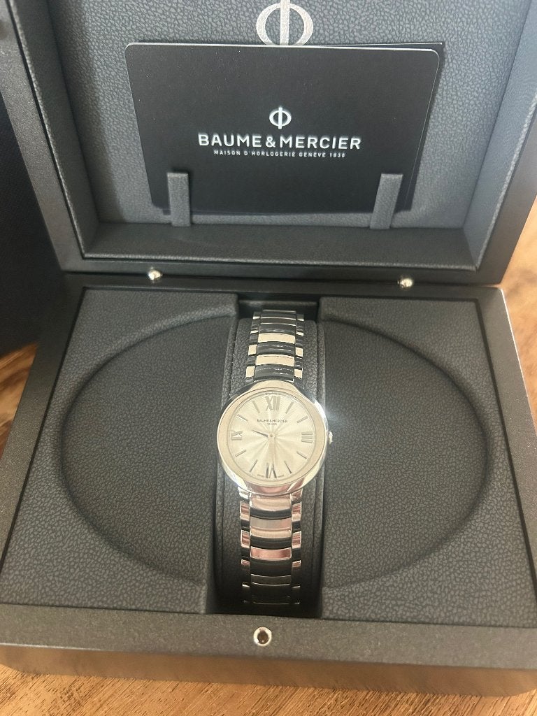 Baume & Mercier Polshorloge - Zo goed als nieuw, Overige merken, Staal, Staal, Polshorloge