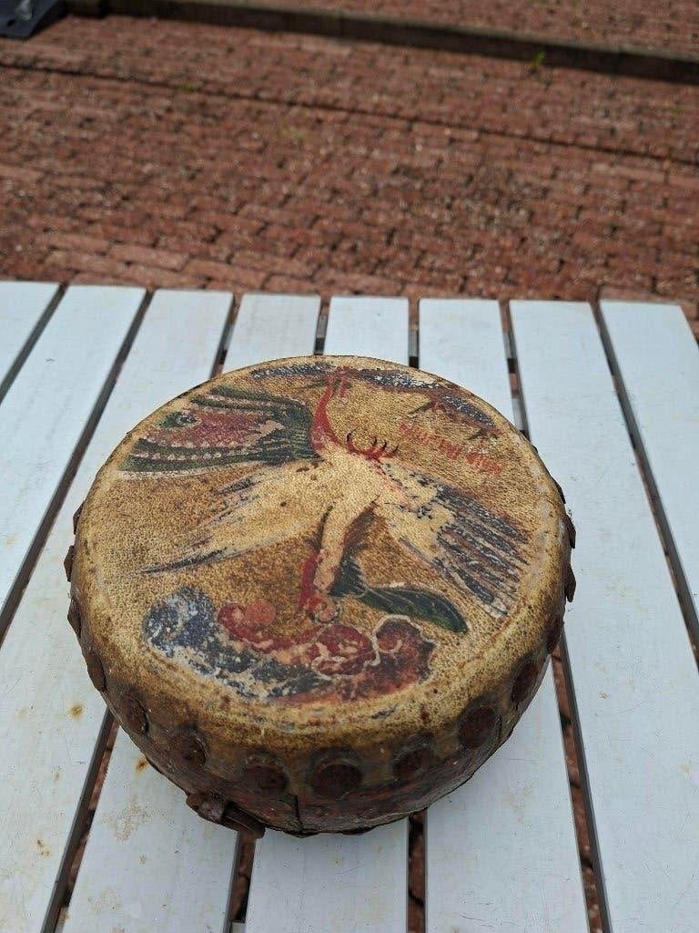 Chinese handtrommel, Ophalen, Gebruikt, Trommel