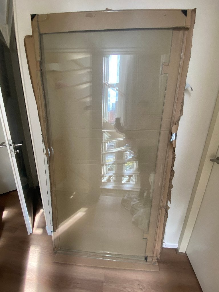Brauer profielloze Douchewand en -deur, Ophalen, Nieuw, Glas, Douche