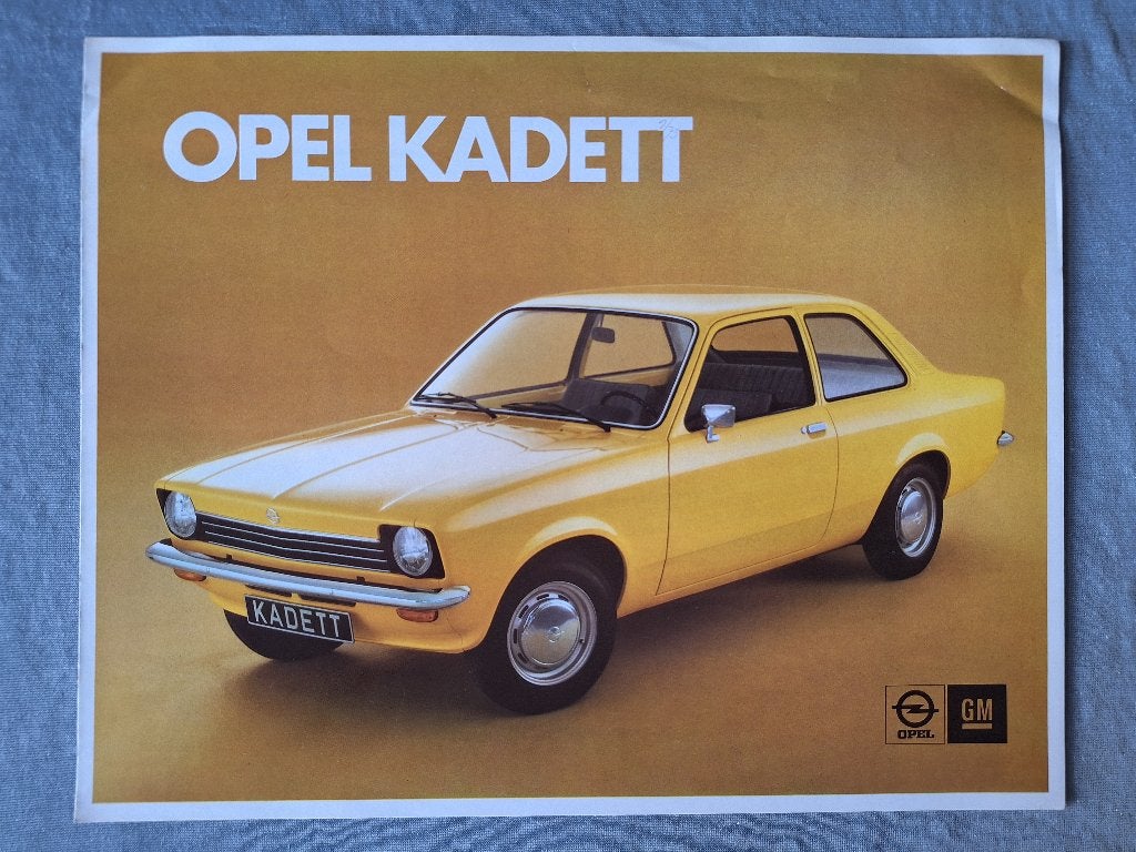 Brochure OPEL KADETT C - 1973 NL, Verzenden, Zo goed als nieuw, Opel