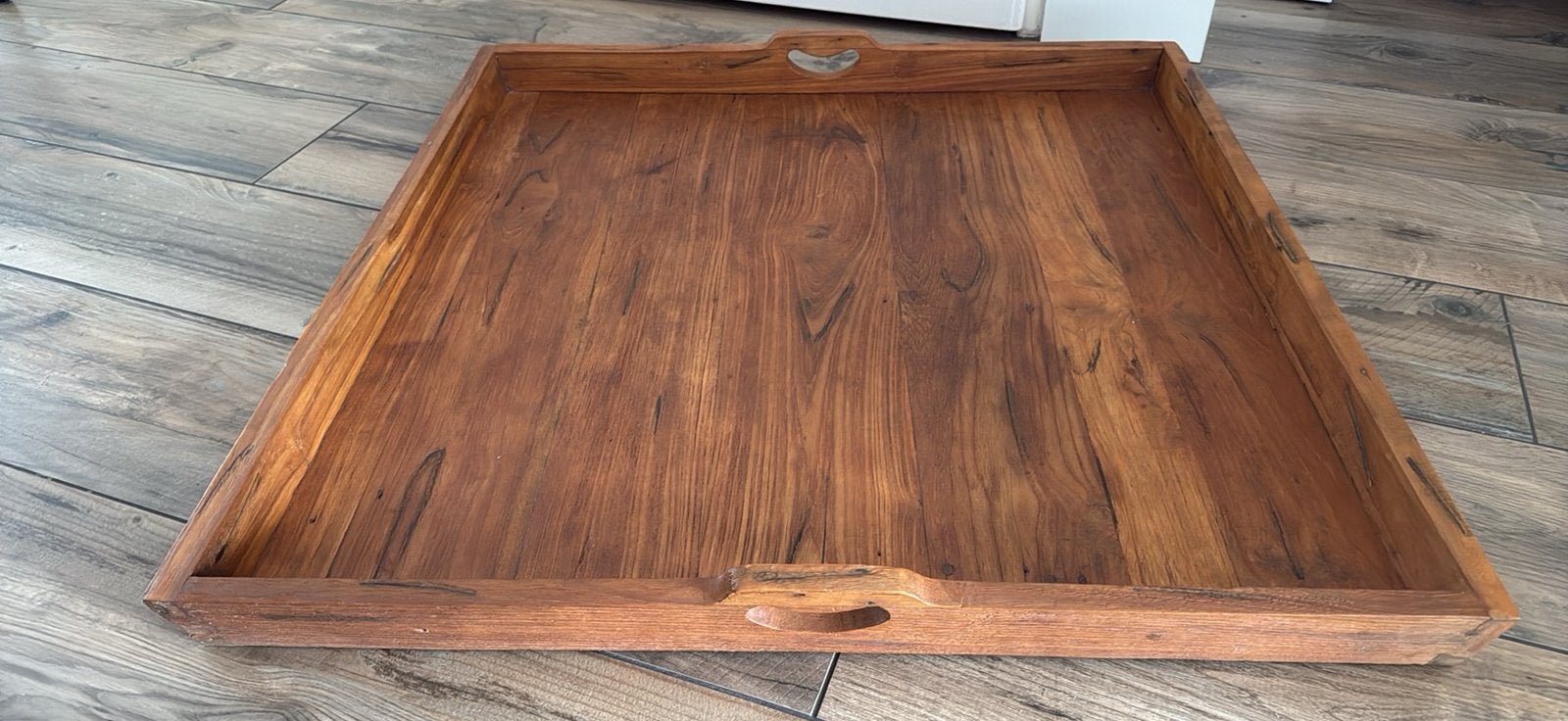 Mooie groot dienblad afmeting is 80 nij 80 cm, Huis en Inrichting, Woonaccessoires | Dienbladen, Ophalen, Zo goed als nieuw, Vierkant