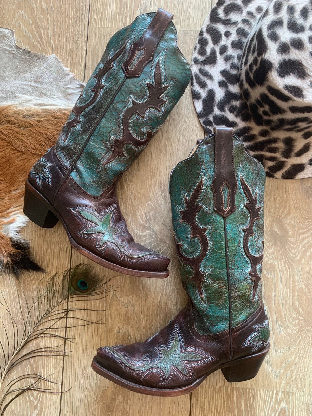 Corral cowboylaarzen 37 western boots bohemian laarzen, Hoge laarzen, -, Ophalen of Verzenden, Zo goed als nieuw