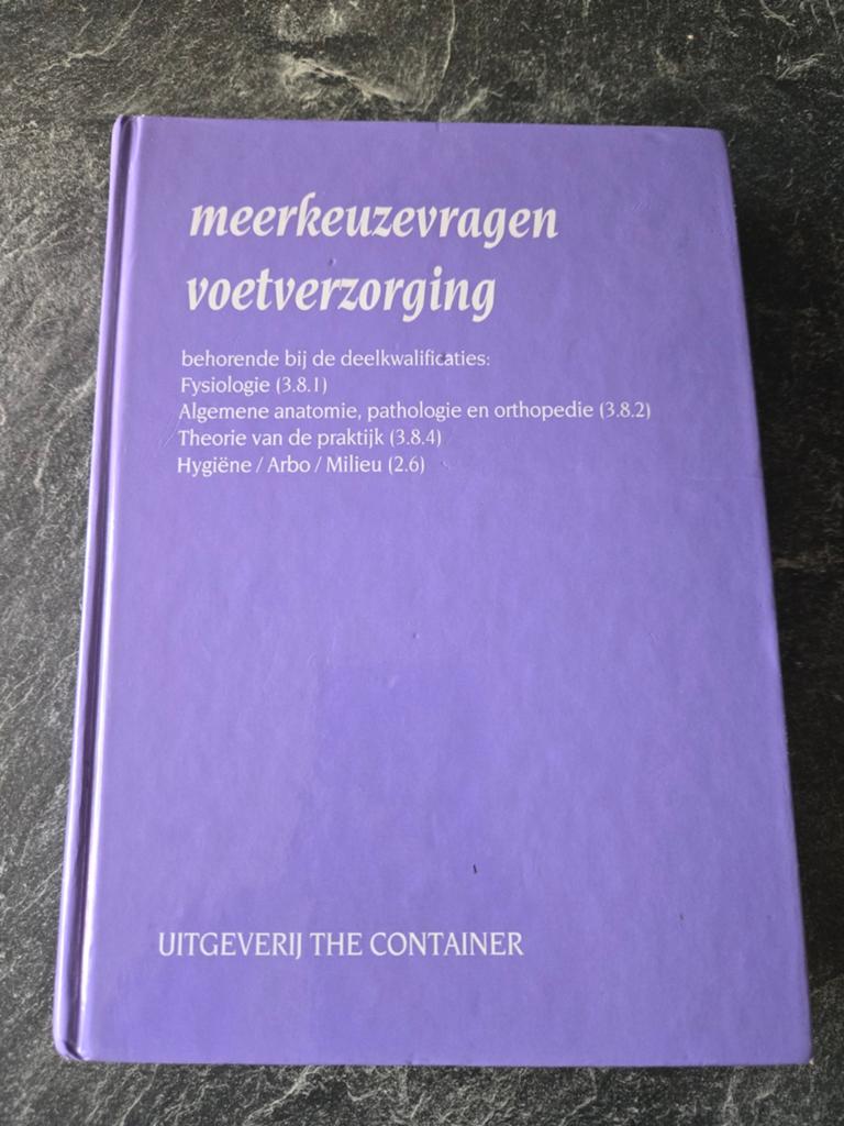 pedicure meerkeuzevragen, Boeken, Ophalen of Verzenden