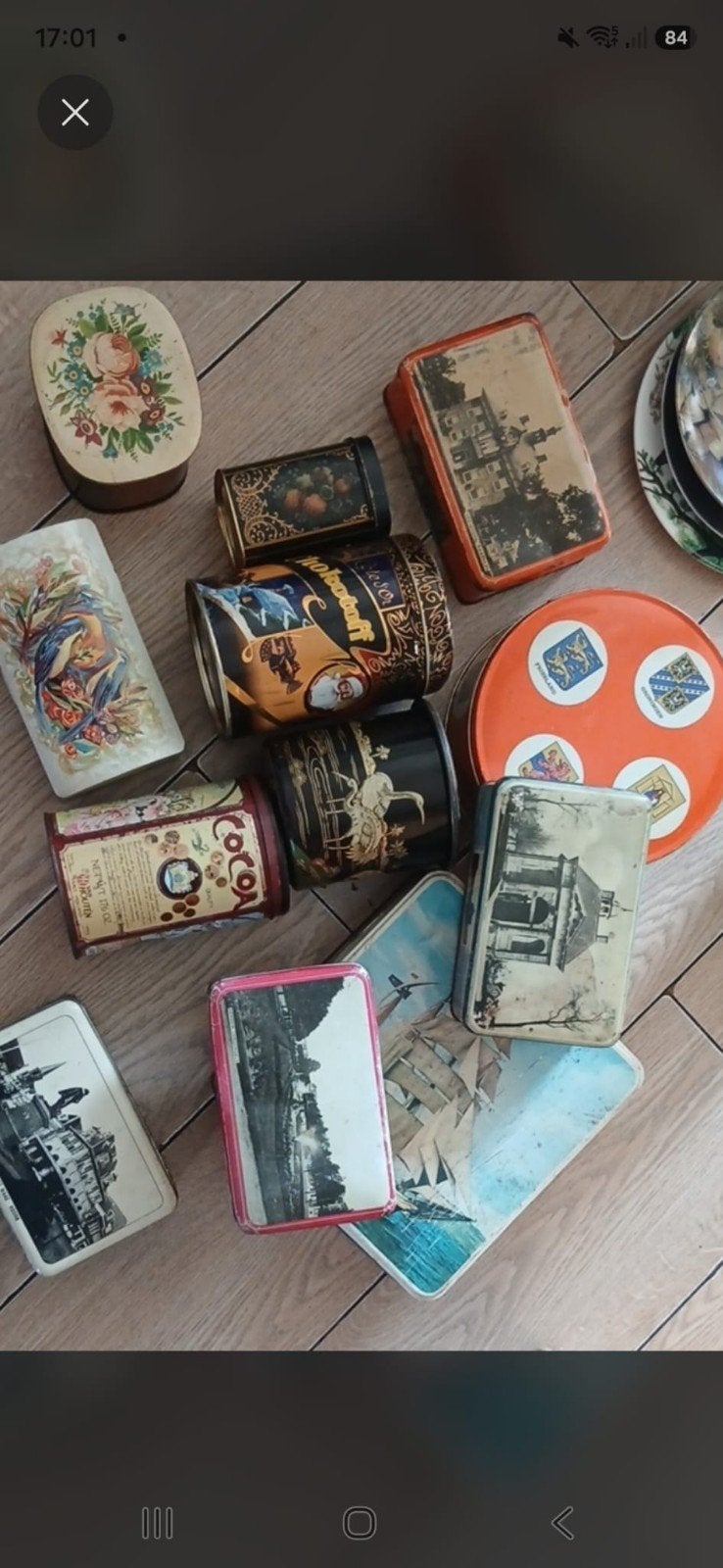 Grote verzameling vintage & antieke blikken (Niemeyer, Van H, Antiek en Kunst, Ophalen of Verzenden
